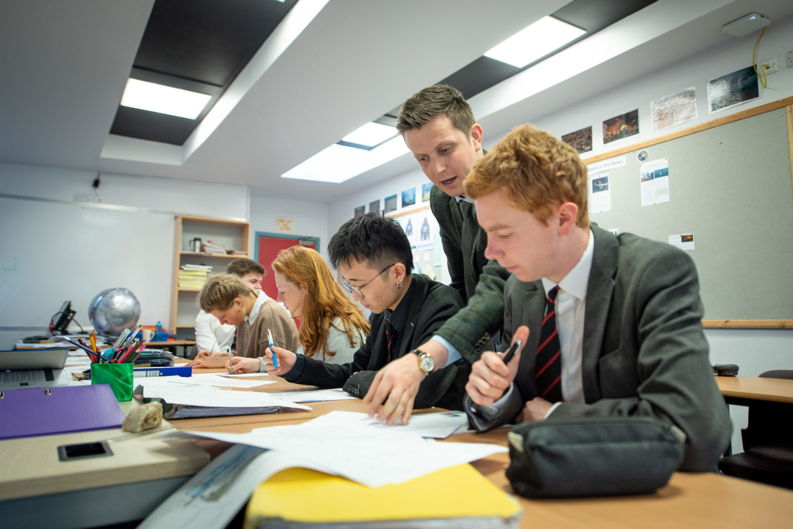 Pupils study Geography A-level in Sixth Form at Magdalen College School Oxford