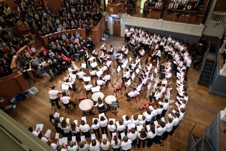 Magdalen College School pupils perform in concert at Sheldonian Theatre