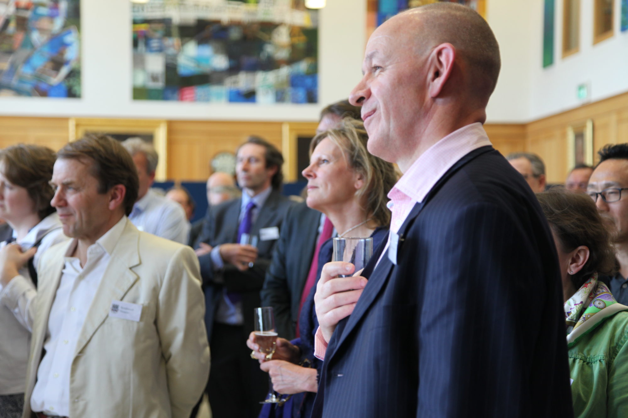 Parents Association listen to the Master at Magdalen College School Oxford