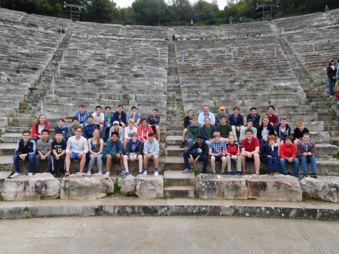 Magdalen College School pupils on school trip