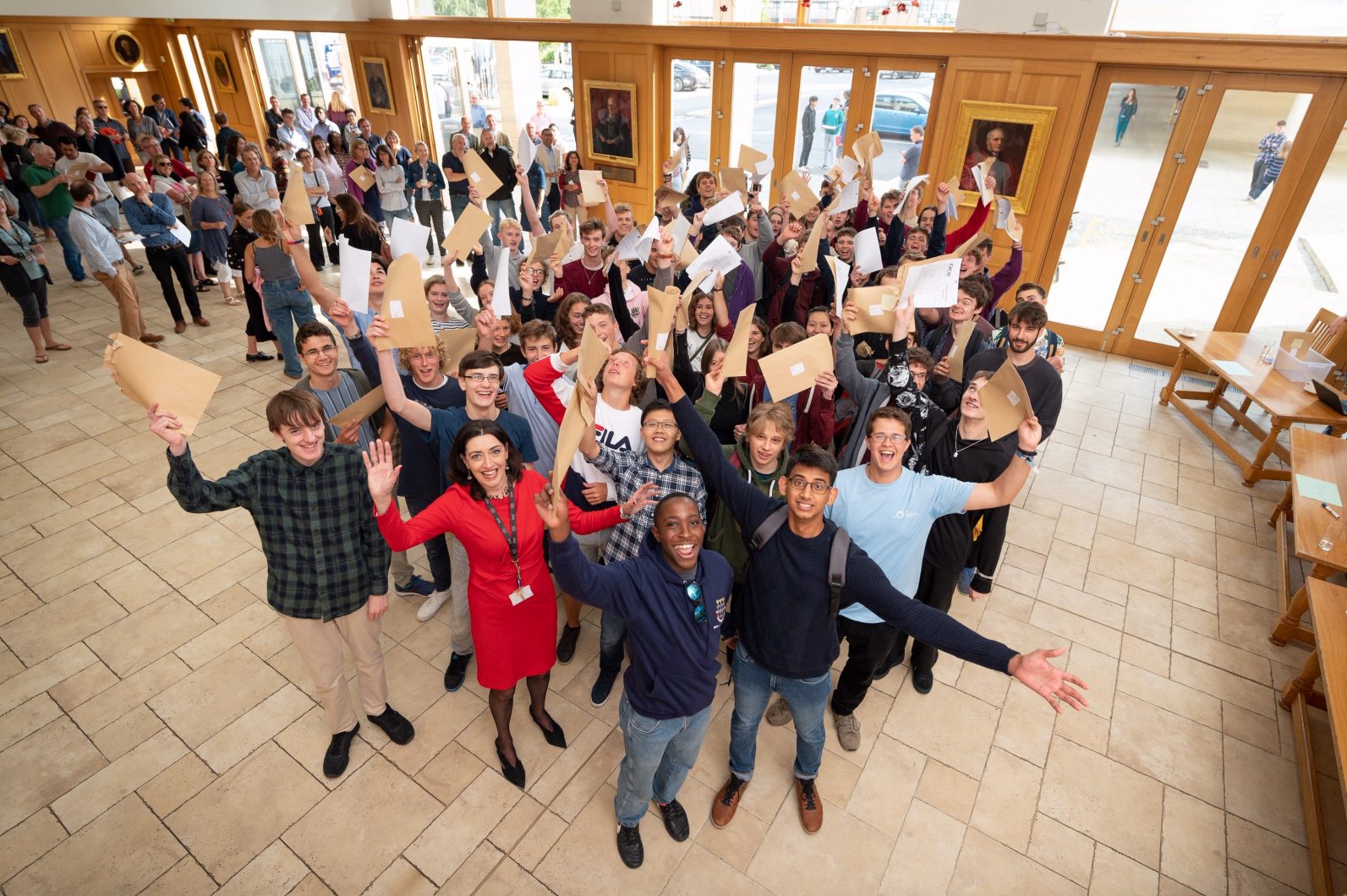 Magdalen College School pupils celebrate A-level results 2019