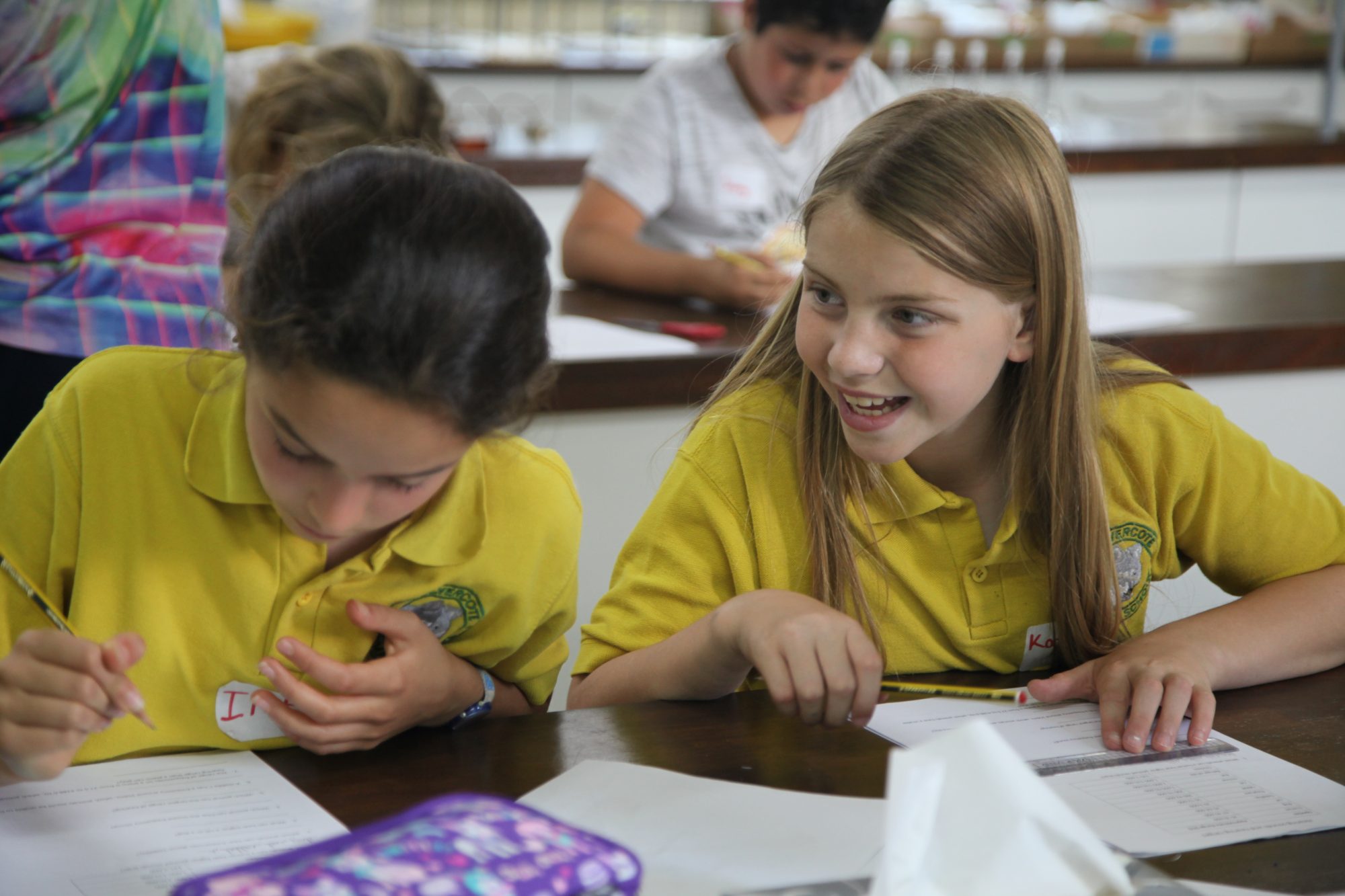 Magdalen College School community engagement partner pupils studying at a desk