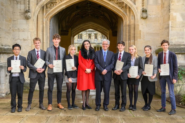 Magdalen College School Sixth Form pupils at Waynflete Studies Prize Giving Event