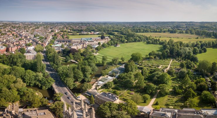 Aerial view of Magdalen College School Oxford