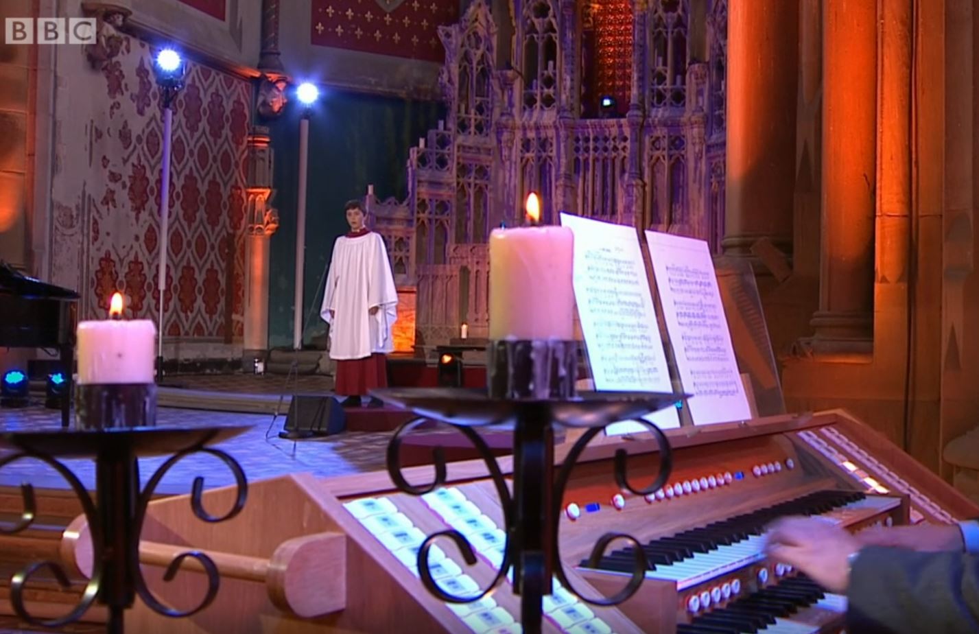 Magdalen College School pupil singing in Chorister of the Year 2020 Semi-Final