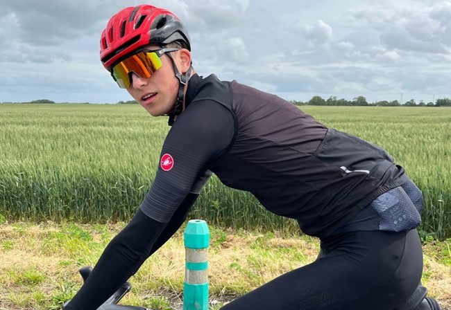 Photo of Archie on bike