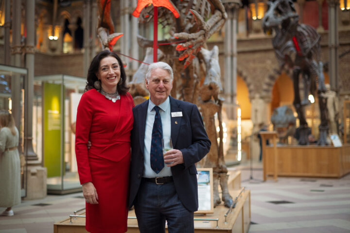 The Master and Bill Morris at the Benefactors' Reception 2025