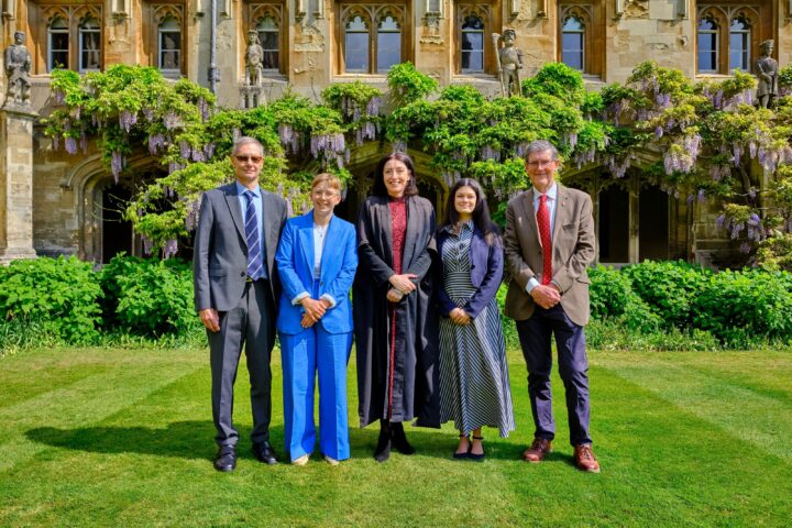 Jonathan Knowles, Freya Boulton, Helen Pike, Ciara Clogger and Ian Bowler at the Leavers' Service 2026