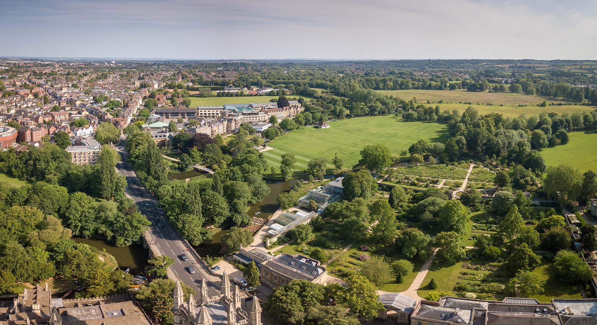 Aerial view of Oxford